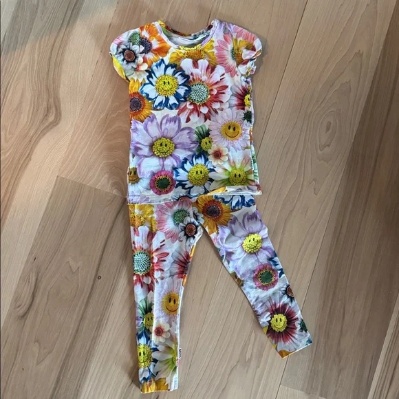 MOLO Happy Flowers Matching Legging Set - Picture 4 of 7